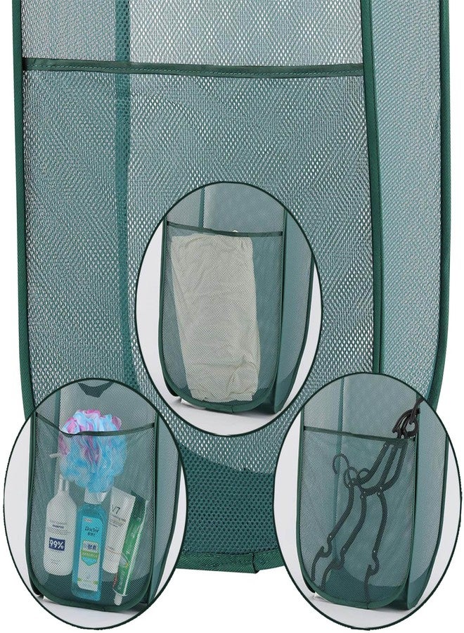acDesign 4Pcs Pop Up Laundry Basket Set, Collapsible Pop Up Hamper in 4 Colors, Mesh Laundry Basket for Home, Dorm, Travel & Storage - Image 3