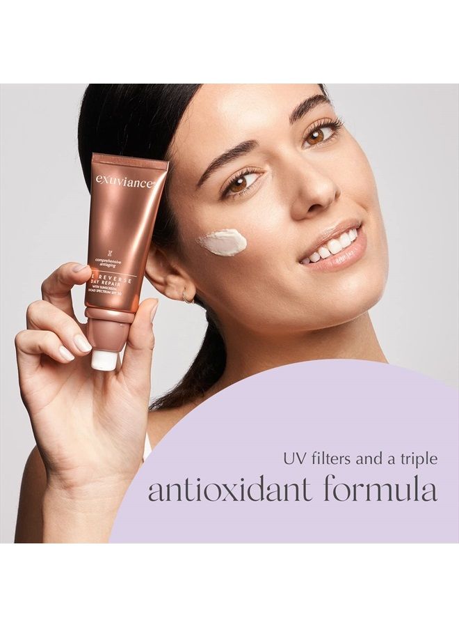 Exuviance AGE REVERSE Day Repair SPF 30 Firming Face Cream with Retinol, NeoGlucosamine, Peptides and Antioxidant, 50 g. - Image 4