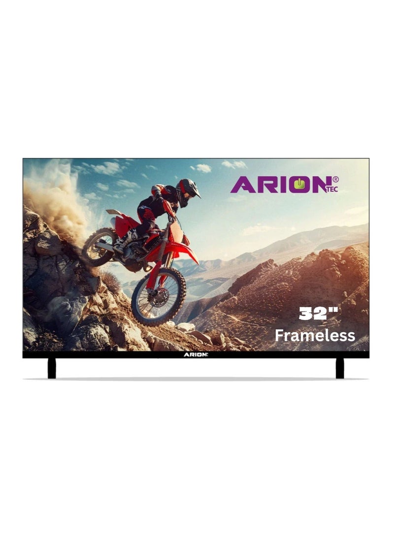 أريون اريون تلفزيون 32 بوصة LED عالي الدقة (HD) بدون إطار مقاس  | نسبة تباين 100,000:1 وزاوية رؤية واسعة وصوت ستيريو | AR-32RA 310F - Image 3