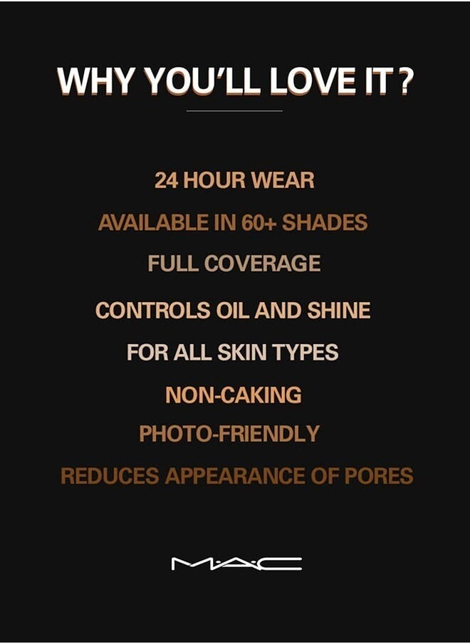 MAC Cosmetics - MAC Studio Fix Fluid SPF 15 Foundation NW43 – 24HR Long-Wear, Matte Finish, Oil Control, Medium-to-Full Coverage - Image 1