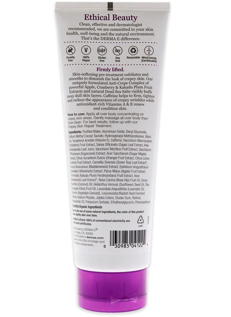 DERMA E Crepey Skin Pre-Treatment Exfoliating Scrub Unisex Scrub 6 oz - pzsku/ZA8F84E01EF835197D73AZ/45/_/1659990105/44a89534-30f1-4949-823a-bb2e67cdbdd5