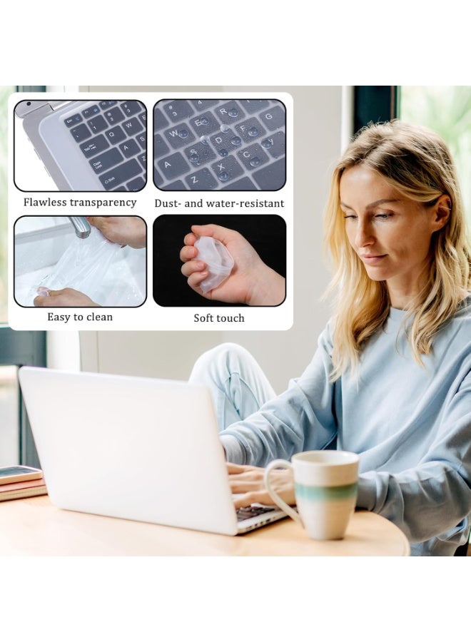 Laptop keyboard protector, suitable for 15-17 inch laptop keyboards, ultra-thin waterproof and dustproof silicone keyboard case. - Image 5