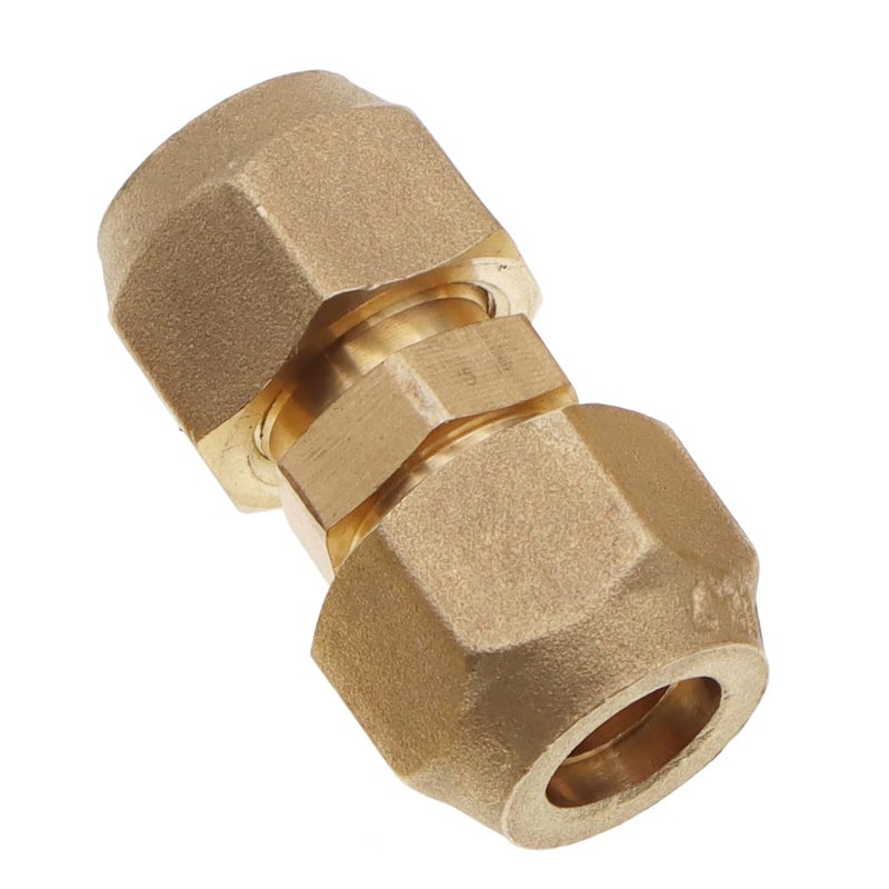 Meter Star Air Conditioning Copper Pipe Extension - 1/2" Flare Nut, Joint Double Connector, Intermediate Connection Head, Free Welding, Fits 1/2 inch Diameter Tubes
