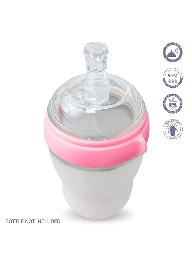 آنبي طقم حلمات انتقالية بكأس الشرب المصنوع من القش لزجاجات الأطفال كوموتومو، 5 أونصة و8 أونصة - Image 5