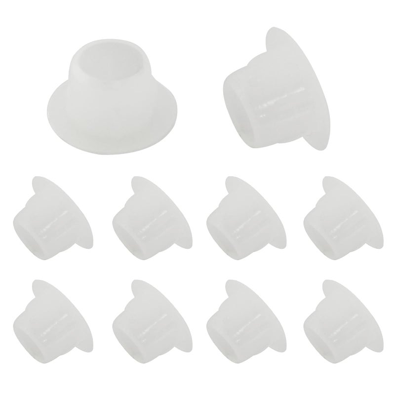 BokWin BokWin 300 Pcs White Hole Plugs 8mm031 Inch Plastic Hole Covers Small Hole Plug for Kitchen Cabinet Desk Shelves 