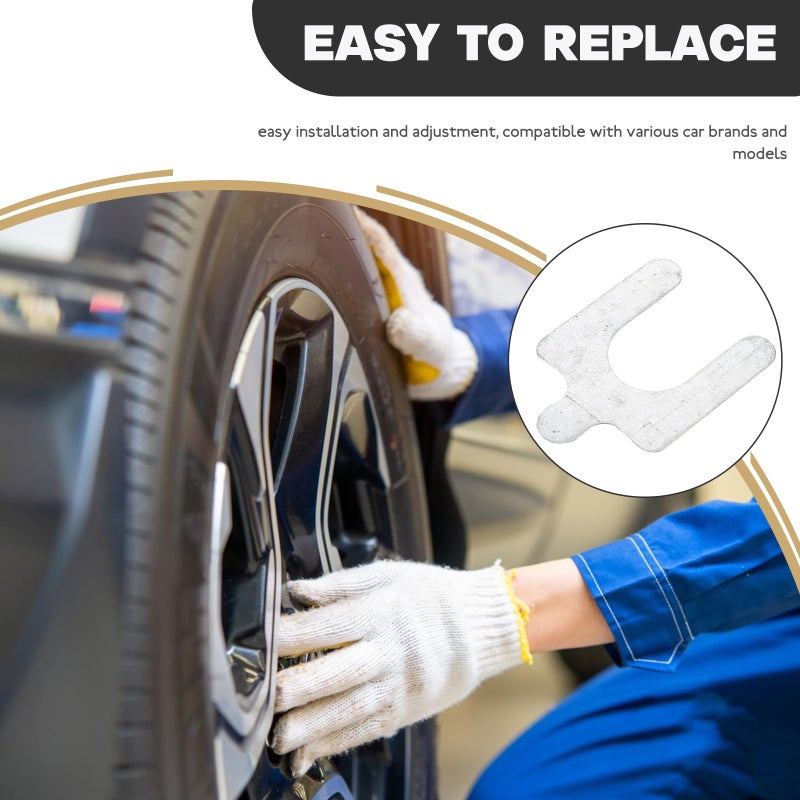 50pcs 0 5mm U Shaped Wheel Alignment Shim Kit Camber Toe Suspension Adjustment - Image 4