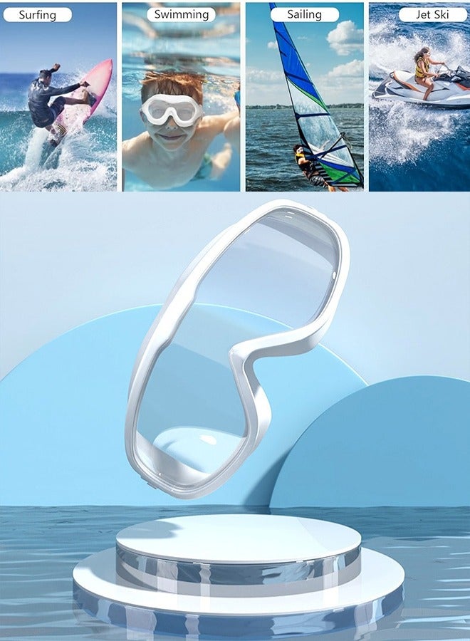 شيبشيب نظارات السباحة بدون تسرب ومانعة للضباب نظارات السباحة للرجال والنساء والشباب ، حماية من الأشعة فوق البنفسجية ، رؤية واضحة 180 درجة - Image 3