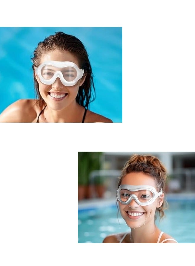 شيبشيب نظارات السباحة بدون تسرب ومانعة للضباب نظارات السباحة للرجال والنساء والشباب ، حماية من الأشعة فوق البنفسجية ، رؤية واضحة 180 درجة - Image 2