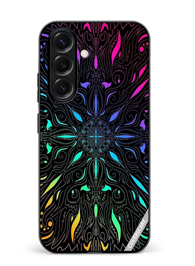 VR CREATIVE Protective Case Cover For Samsung Galaxy S25 Mandala Design Multicolour