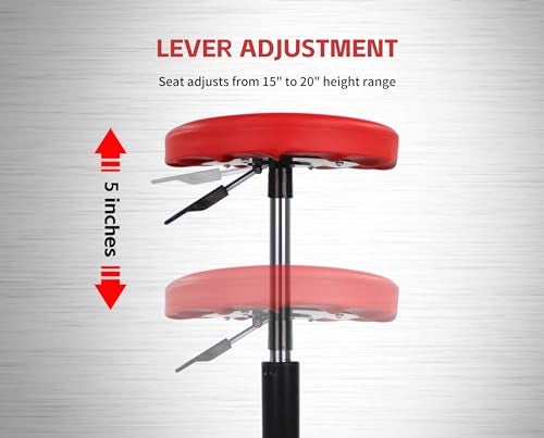 Maxworks مقعد/زاحف هوائي MaxWorks 80771 بارتفاع قابل للتعديل - سعة 300 رطل - Image 3