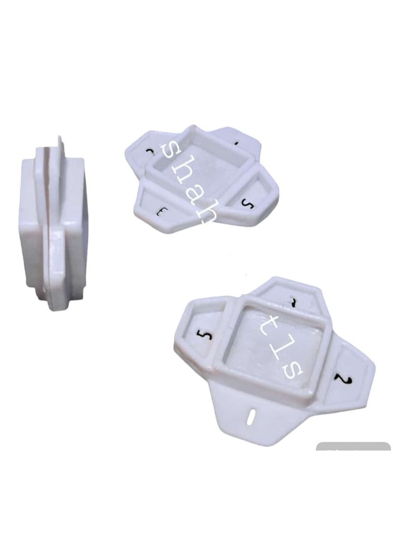 Adjustable 4-Way Tile Cross Spacer Wedges – 1mm, 2mm, 3mm, 5mm – High Quality – 100 Pcs Pack - Image 1