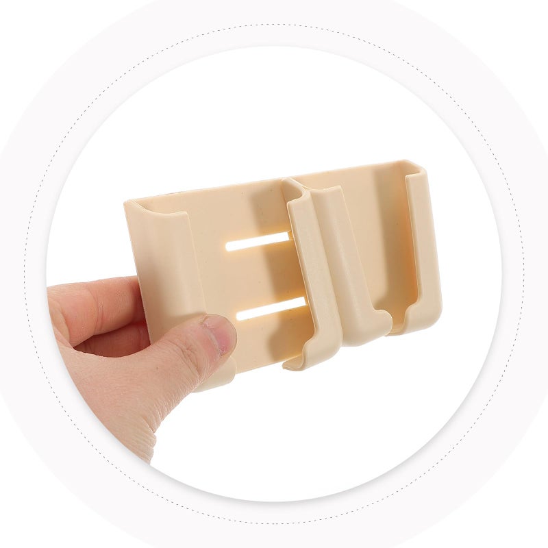 Universal Adjustable Car Phone Holder With Sticky Base Compatible With Charging Devices Beige - Image 5