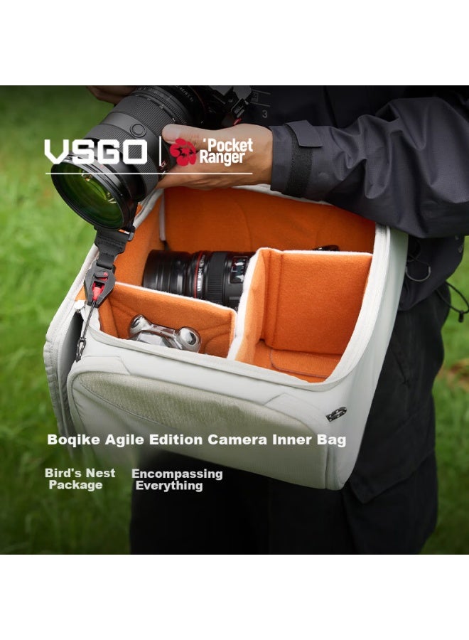 Vsgo Boqike Shiren Floral Dynamic Edition Outdoor Photography Bag Inner Case M Size
