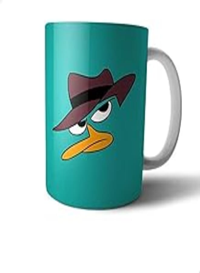 OR Ceramic Duck Print Mug - Multi Color