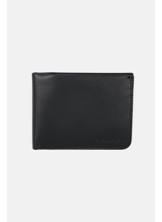 Men Plain Bi Fold Wallet 12 L x 9 H x 1 W cm, Black