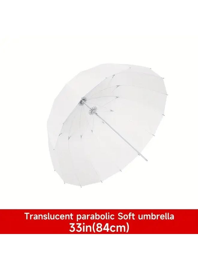33 Inches Professional Photography Soft Light Umbrella Portable Fill Light And Reflector For Live Broadcast Video Studio - Image 4