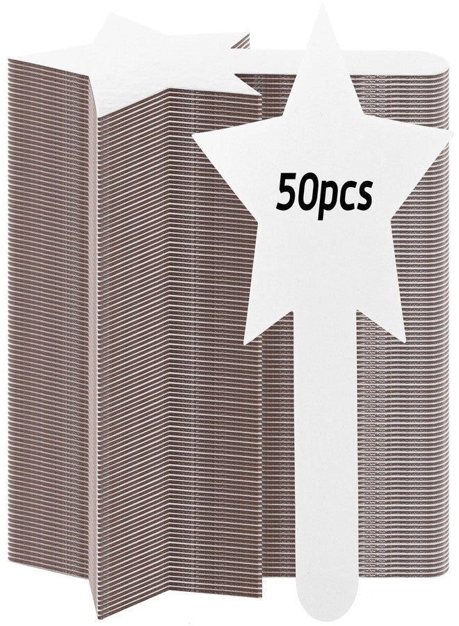 Yiphates 50 Pieces Star Shape Dry Erase Answer Paddles Handheld Double Sided Paddles Mini White Boards Small Dry Erase Board Auction Paddles for Students Teacher Classroom Bidding Voting Score Boards - Image 1