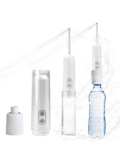 ZEY LUXE ZEY LUXE Handheld Portable Bidet with Connector for Water Bottle - Handheld Battery Powered Shattaf Spray Bottle & Travel bidet for Toilet Seat & Postpartum Care - White  - Image 3
