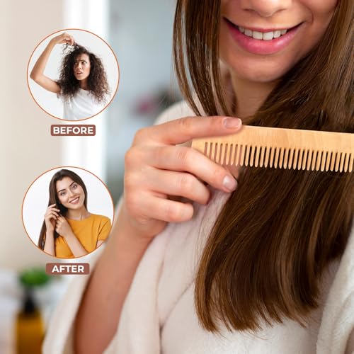 Clayherbs Sustainable Bamboo Comb, Handmade Wooden hair bamboo comb, Poclet size, Travel Friendly, Anti Static Comb for Hair Growth (Pack-50, One Size) - Image 5