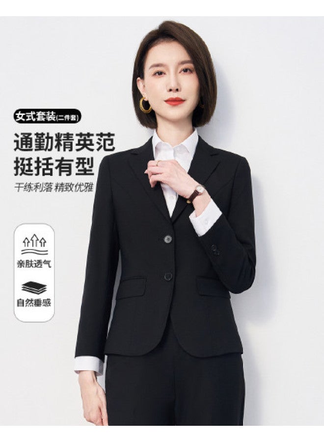 ROMON طقم بدلة نسائي، ملابس رسمية للأعمال، بدلة مهنية مكونة من قطعتين للنساء - Image 1