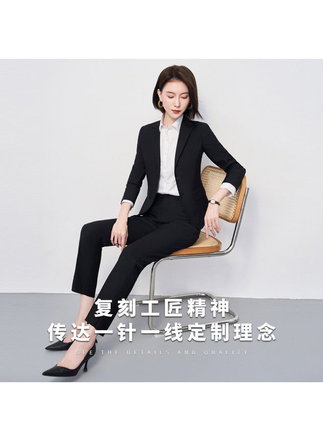 ROMON طقم بدلة نسائي، ملابس رسمية للأعمال، بدلة مهنية مكونة من قطعتين للنساء - Image 4