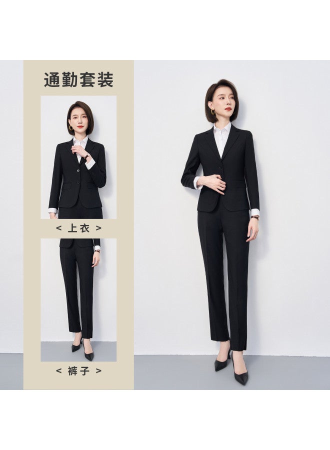 ROMON طقم بدلة نسائي، ملابس رسمية للأعمال، بدلة مهنية مكونة من قطعتين للنساء - Image 3