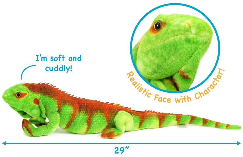 TigerHart Iago The Iguana - 29 Inch Stuffed Animal Plush - Image 4