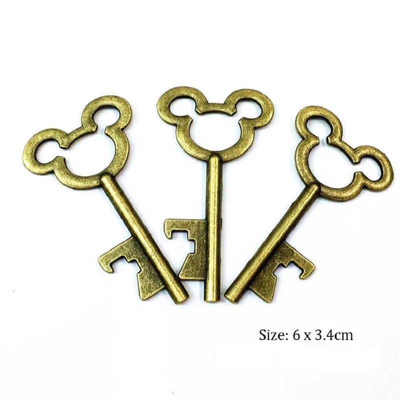 XONOR 50Pcs Vintage Skeleton Key Bottle Openers with 50pcs Escort Card Tag and Twine for Wedding Party Favors Rustic Decoration (Bronze) - Image 2