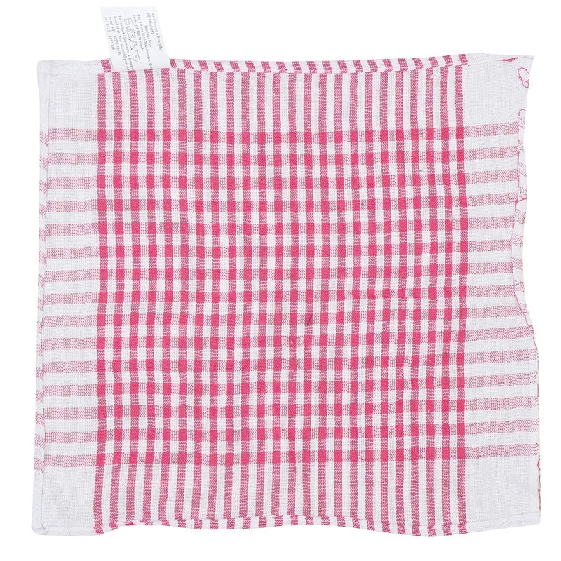 ROKOO Checked Cloth Duster Cloth Napkin 16 x 16 Inches Multicolor Pack of 1 - Image 2