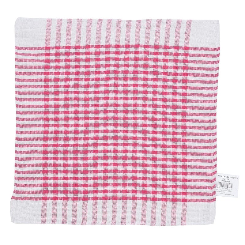 ROKOO Checked Cloth Duster Cloth Napkin 16 x 16 Inches Multicolor Pack of 1 - Image 4