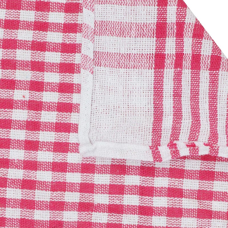 ROKOO Checked Cloth Duster Cloth Napkin 16 x 16 Inches Multicolor Pack of 1 - Image 3