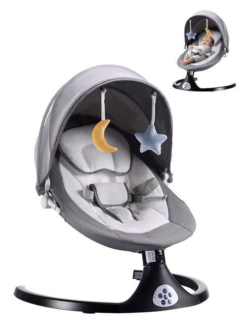3-in-1 Adjustable Backrest Baby Swing and Rocking Chair with Remote Control  Electric Baby Bouncer with Optimal Comfort and Convenience