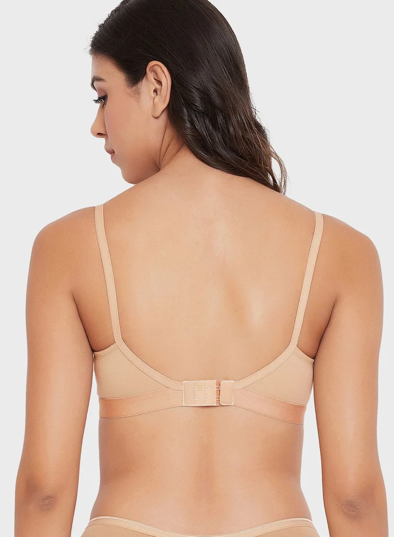Clovia Plunge Neck Bra