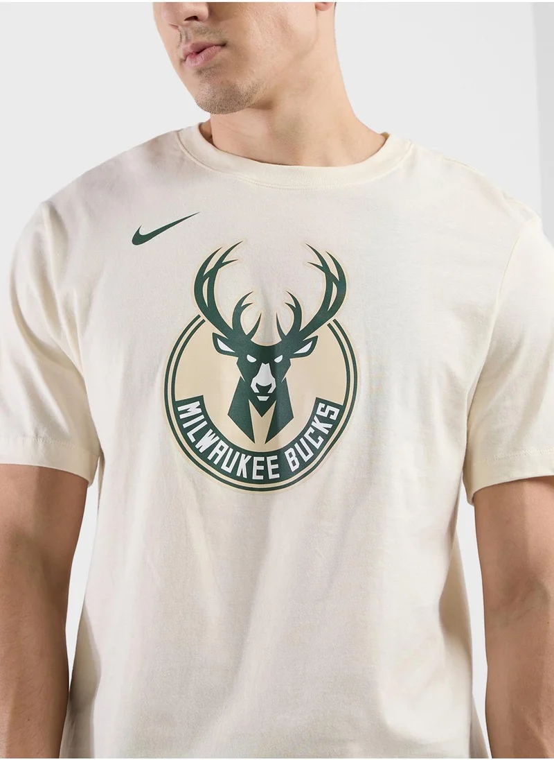 نايكي Milwaukee Bucks Essentail Logo T-Shirt