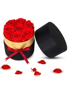 Perfii Preserved Rose Flowers Forever Rose in a Gift Box Real Roses Real Eternal Rose Gift for Valentine's Day Mother's Day Wedding Anniversary Birthday  - Image 1