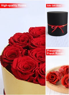 Perfii Preserved Rose Flowers Forever Rose in a Gift Box Real Roses Real Eternal Rose Gift for Valentine's Day Mother's Day Wedding Anniversary Birthday  - Image 4