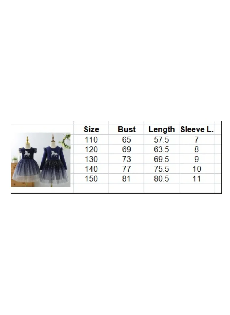 D'Daniela Unicorn Dark Blue with Stars without sleeves
