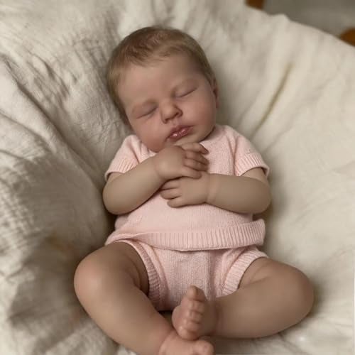 Zero Pam Reborn Baby Dolls Silicone Full Body20 in Realistic Baby Doll GirlAnatomically Correct Girl Sleeping Lifelike Silicone Babys Real Life Reborn Doll for Girls with Accessories - Image 5