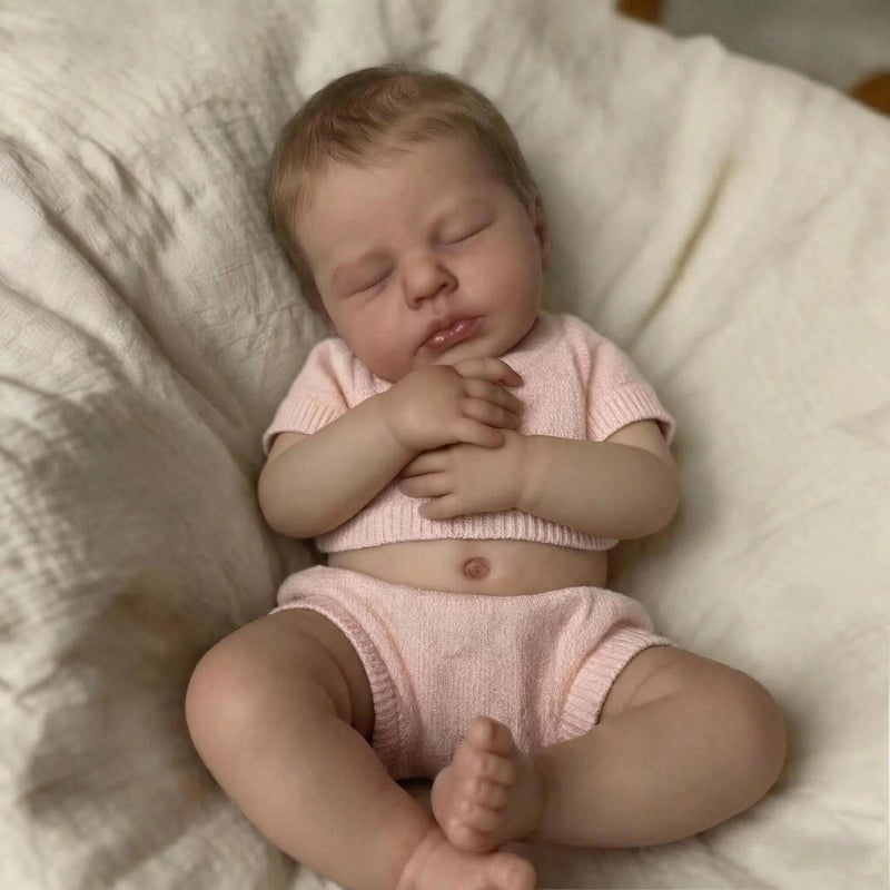 Zero Pam Reborn Baby Dolls Silicone Full Body20 in Realistic Baby Doll GirlAnatomically Correct Girl Sleeping Lifelike Silicone Babys Real Life Reborn Doll for Girls with Accessories - Image 3