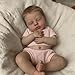 Zero Pam Reborn Baby Dolls Silicone Full Body20 in Realistic Baby Doll GirlAnatomically Correct Girl Sleeping Lifelike Silicone Babys Real Life Reborn Doll for Girls with Accessories - Image 2