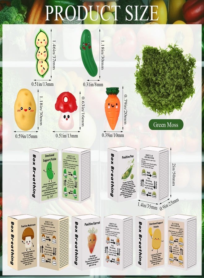 Cinnvoice 25 Set Bulk Valentines Day Gifts for Coworkers Employee Small Funny Desk Pets Cute Resin Ornaments Valentines Party Favors Adults Positive Emotional Card Box Women Men Office (Mushroom) - Image 2