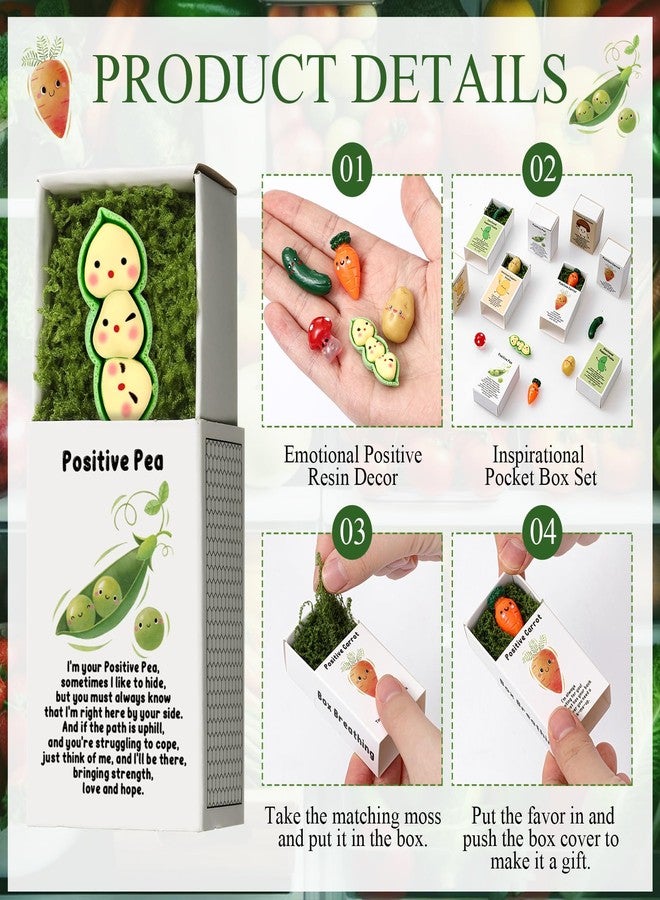 Cinnvoice 25 Set Bulk Valentines Day Gifts for Coworkers Employee Small Funny Desk Pets Cute Resin Ornaments Valentines Party Favors Adults Positive Emotional Card Box Women Men Office (Mushroom) - Image 3