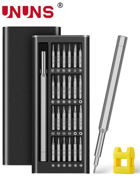 Precision Screwdriver Set,24 In 1 Mini Magnetic Small Screwdriver Set Case For PC,Eyeglasses,Computer,Electronic,Watch Repair Kit With Phillips And Star Tiny Screw Driver