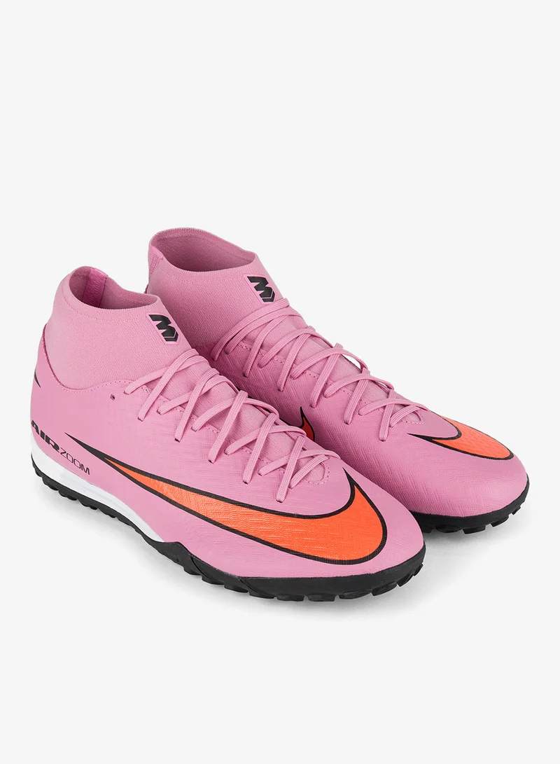 نايكي حذاء كرة القدم ميركيوريال سوبرفلاي 10 أكاديمي ترف جراوند هاي-توب للرجال