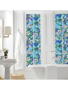 Y&D Privacy Window Films, Stained Glass Film Privacy, Anti UV Rainbow Clings, No Glue Static Cling Removable  - Image 2