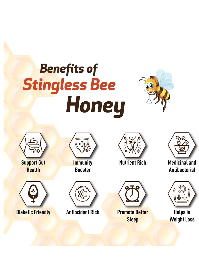 Bayu Kelulut Bayu Kelulut Stingless Bee Honey, 700 Gm, 100% Pure  - Image 2