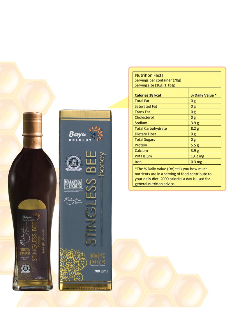 Bayu Kelulut Bayu Kelulut Stingless Bee Honey, 700 Gm, 100% Pure  - Image 5