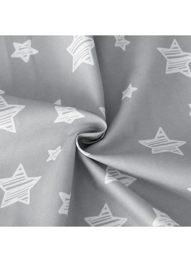 Moonsea Nursing Pillow Cover For Baby Snug Fits Boppy Nursing Pillows Breastfeeding Nursing Pillow Slipcovers Super Soft For Breastfeeding Moms Grey Star  - Image 3