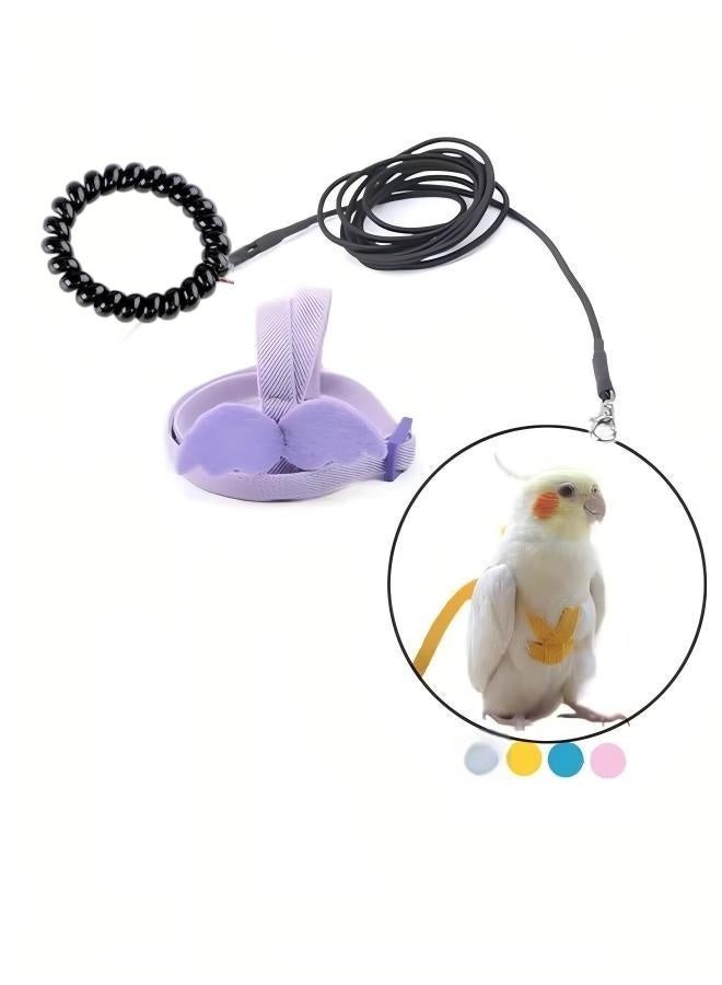 ✅ عنوان المنتج الأمثل (باللغة الإنجليزية فقط، بدون رمز المقاس) حبل طيران الطيور - طقم حزام ومقود قابل للتعديل للببغاء، حبل تدريب من النايلون مضاد للعض بتصميم جناح لطيف للكوكاتيل، والمينا، وببغاء الشمس، وببغاء الراهب، والعصافير، والببغاوات الصغيرة، وطيور الحب، وببغاوات المحيط الهادئ الصغيرة والطيور المماثلة (2 متر) - Image 3