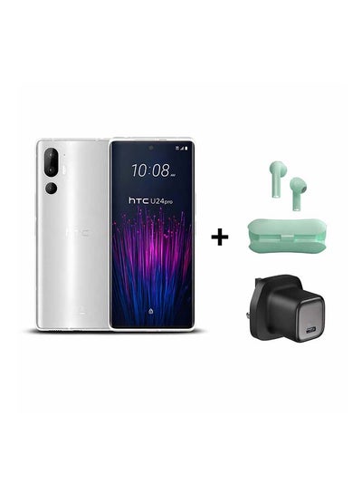 HTC U24 Pro Dual SIM 5G 12GB RAM 512G White + Nextbot E18 TWS + Adapter